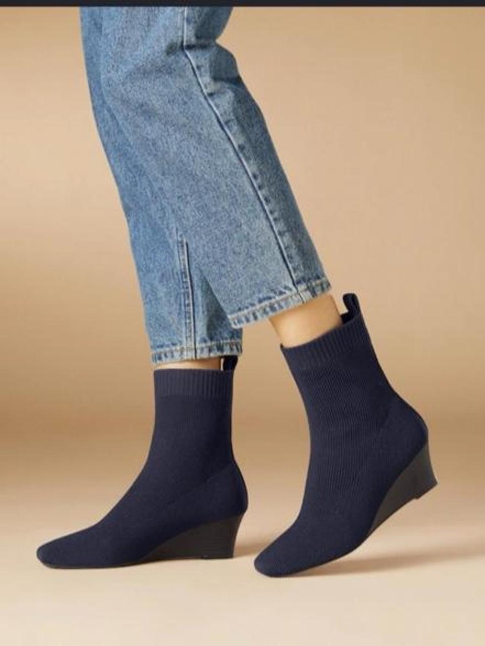 NWOB Vivaia Square-Toe Water-Repellent Boots (Margot™ Wedge Bootie) 47.5